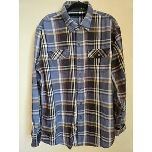 G.H. Bass & Co. Men's Plaid Flannel Shirt Long Sleeve Button Up Casual Shirt
